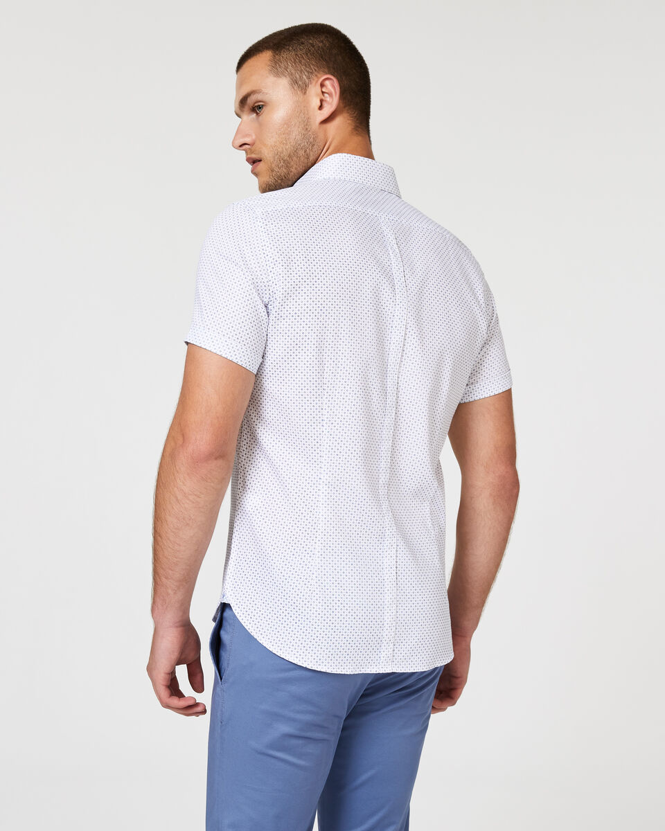 Griff Short Sleeve Shirt, Blue, hi-res